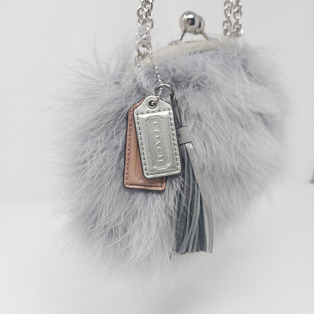 RARE Limited Edition Y2K Coach Poppy  Feather Studded Shoulder Bag - Picture 3 of 10